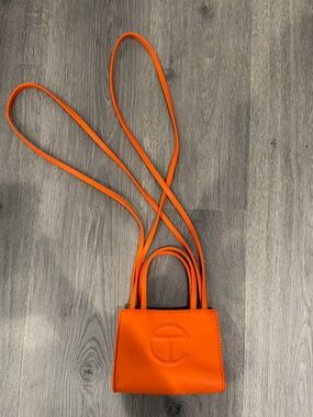 Telfar Orange Mini Crossbody Bag